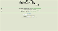 Desktop Screenshot of houstonbookclubs.org