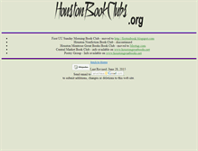 Tablet Screenshot of houstonbookclubs.org